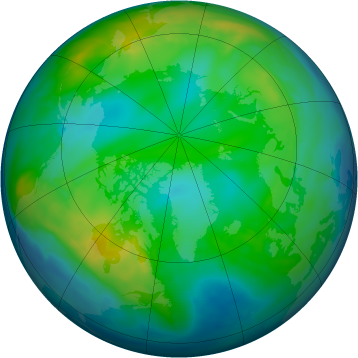 Arctic ozone map for 20 November 2010